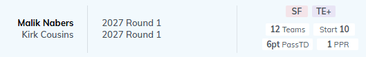 Potential Nabers trade.