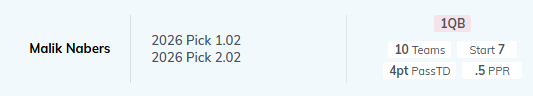 Potential Nabers trade.