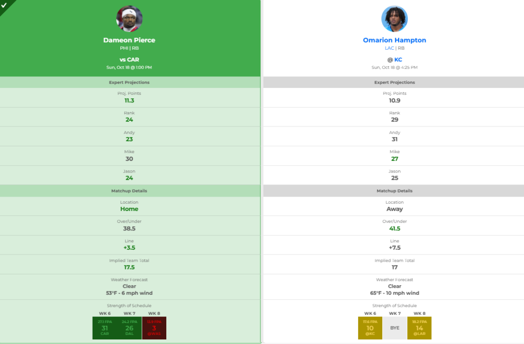 Pierce or Hampton?